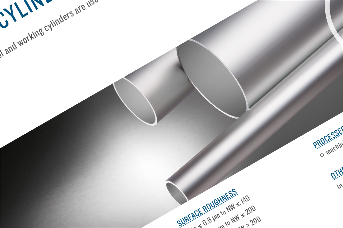 Cylinder tubes of aluminum and stainless steel INOMETA